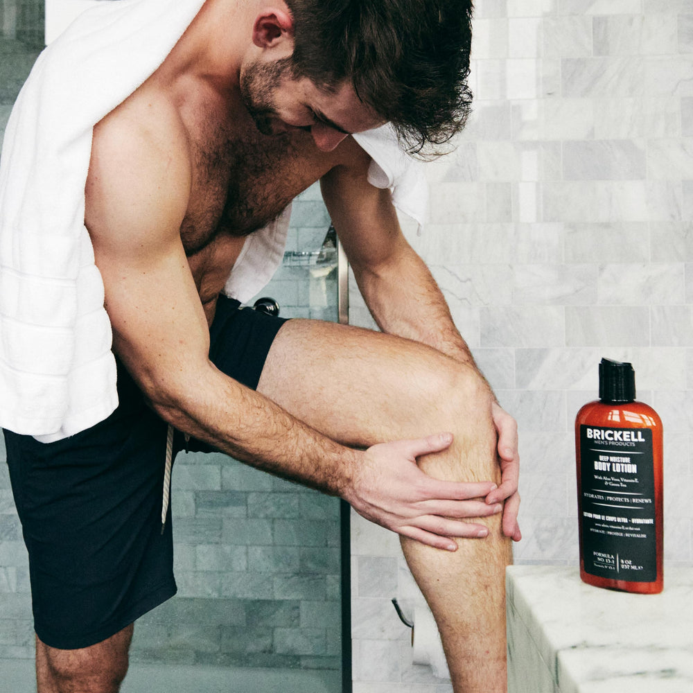 Brickell Deep Moisture packaging front highlighting premium men's skincare.