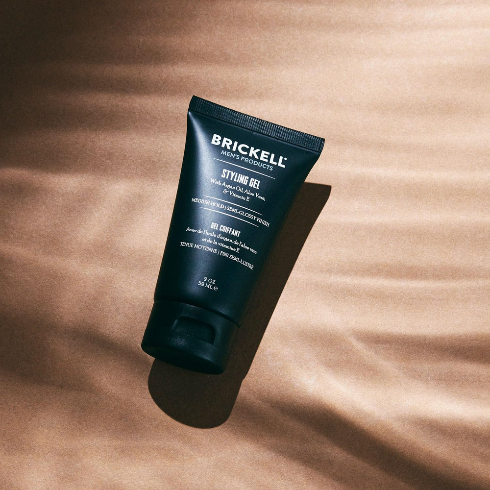 Brickell Hair Styling Gel water reactivation used to refresh hold