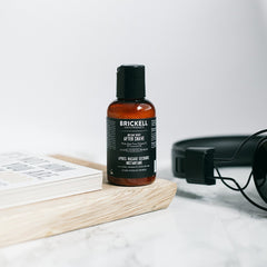 Brickell Instant Relief ingredients close-up features aloe vera, lavender, vitamin E for natural care.