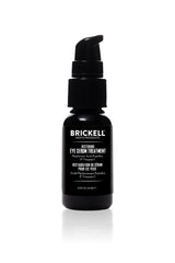 Brickell Men's Dark Circle Serum bottle for reducing dark circles and puffiness around the eyes.
