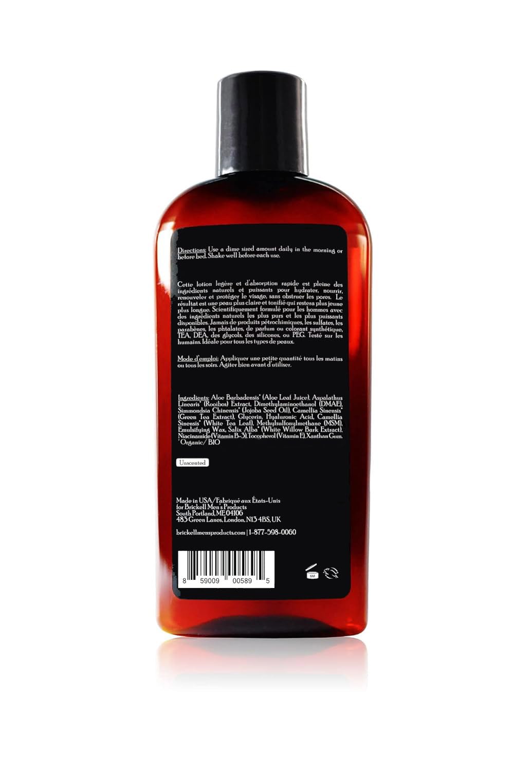 Brickell Men's Daily Essential Face Moisturizer green tea protects from environmental stress.