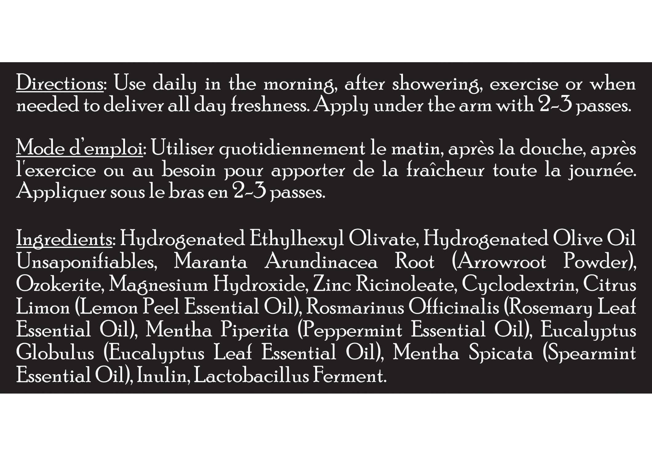 Brickell Men's Natural Deodorant 2.65-ounce packaging suited for travel