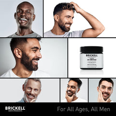 Packaging shot of Brickell Resurfacing Cream highlighting unscented formula.