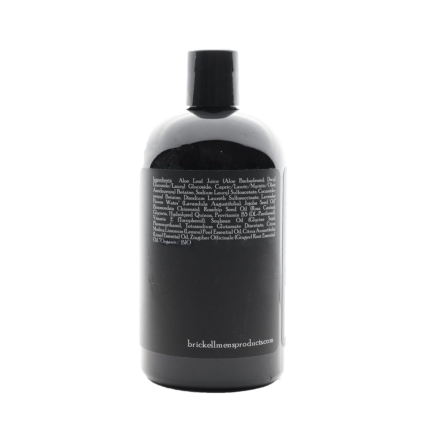 Brickell Men's Rapid Wash natural-organic ingredients emphasize clean, plant-based formulation.