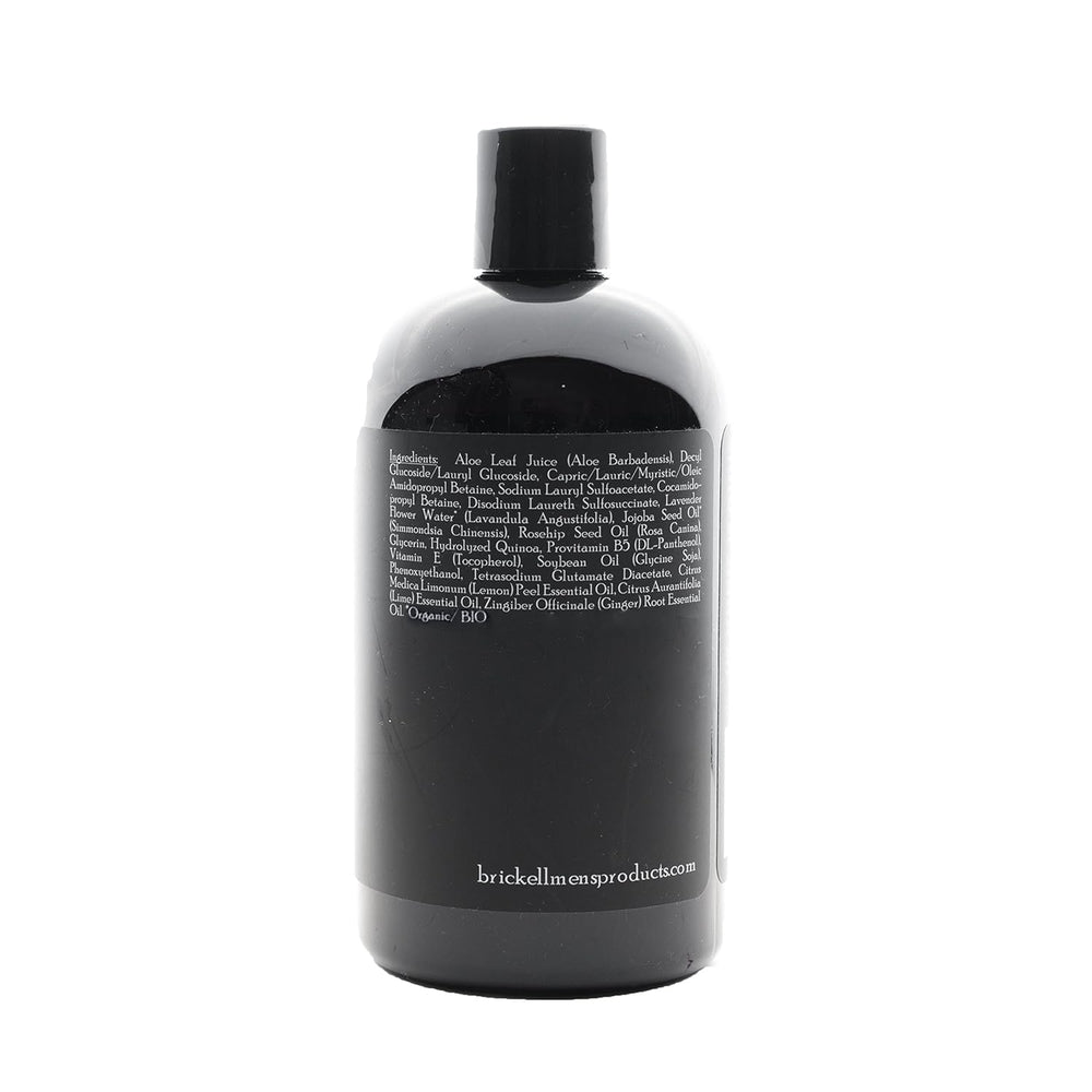 Brickell Men's Rapid Wash natural-organic ingredients emphasize clean, plant-based formulation.