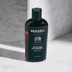Brickell Men's Redefining Anti-Aging Face Wash hyaluronic-acid-ingredient promotes hydration and plumpness.