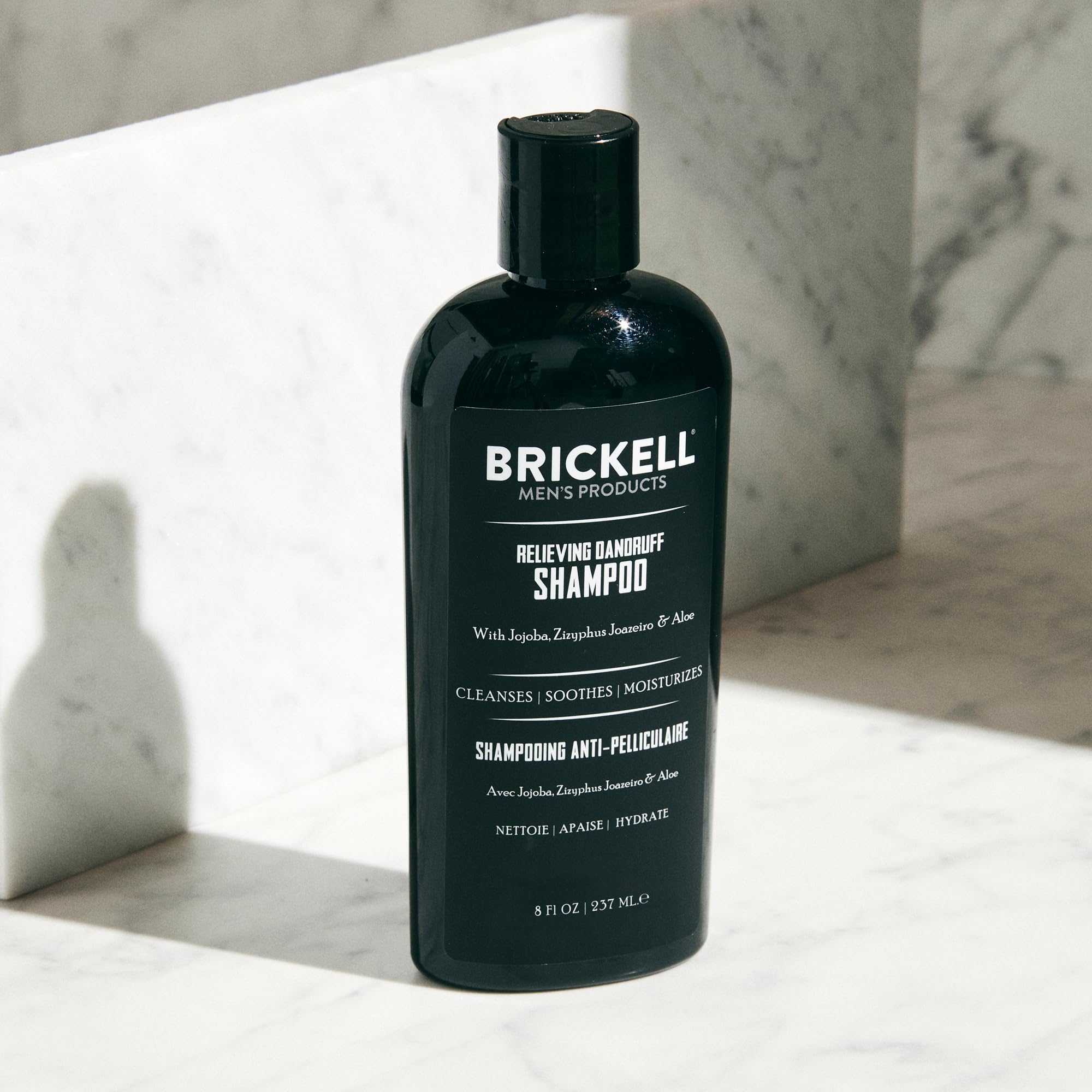 Brickell Men's Relieving Dandruff Shampoo ingredients-ziziphus close-up emphasizes natural botanicals