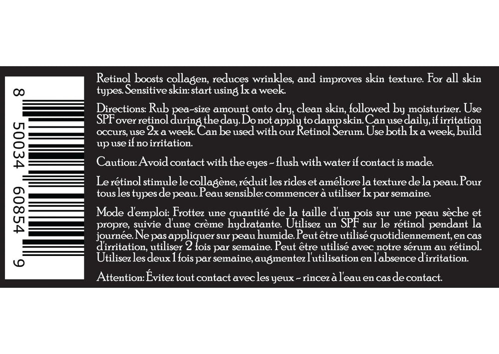 Brickell Men's Retinol Face Moisturizer fragrance-free label ideal for sensitive skin care.