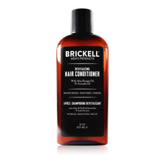 Brickell Men's Revitalizing Hair Conditioner bottle delivers natural shine and moisture.