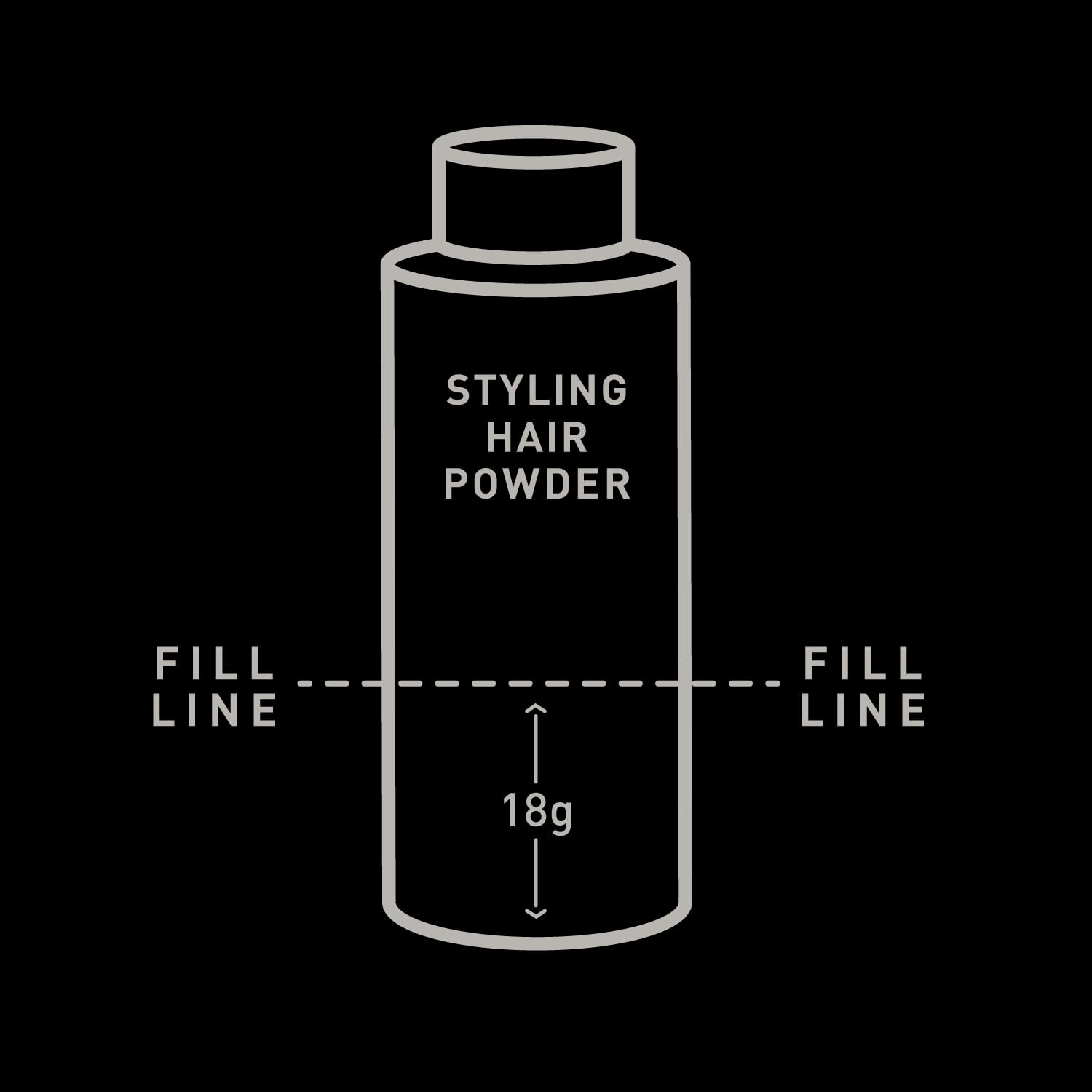 Brickell Men's Styling Hair Powder on textured locks after application.