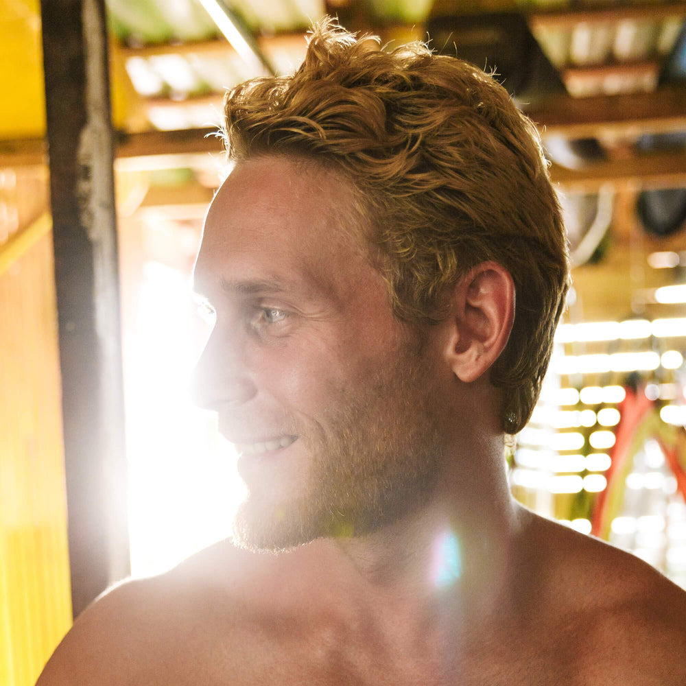 Brickell Men's Texturizing Sea Salt Spray after-use hair shows texture.