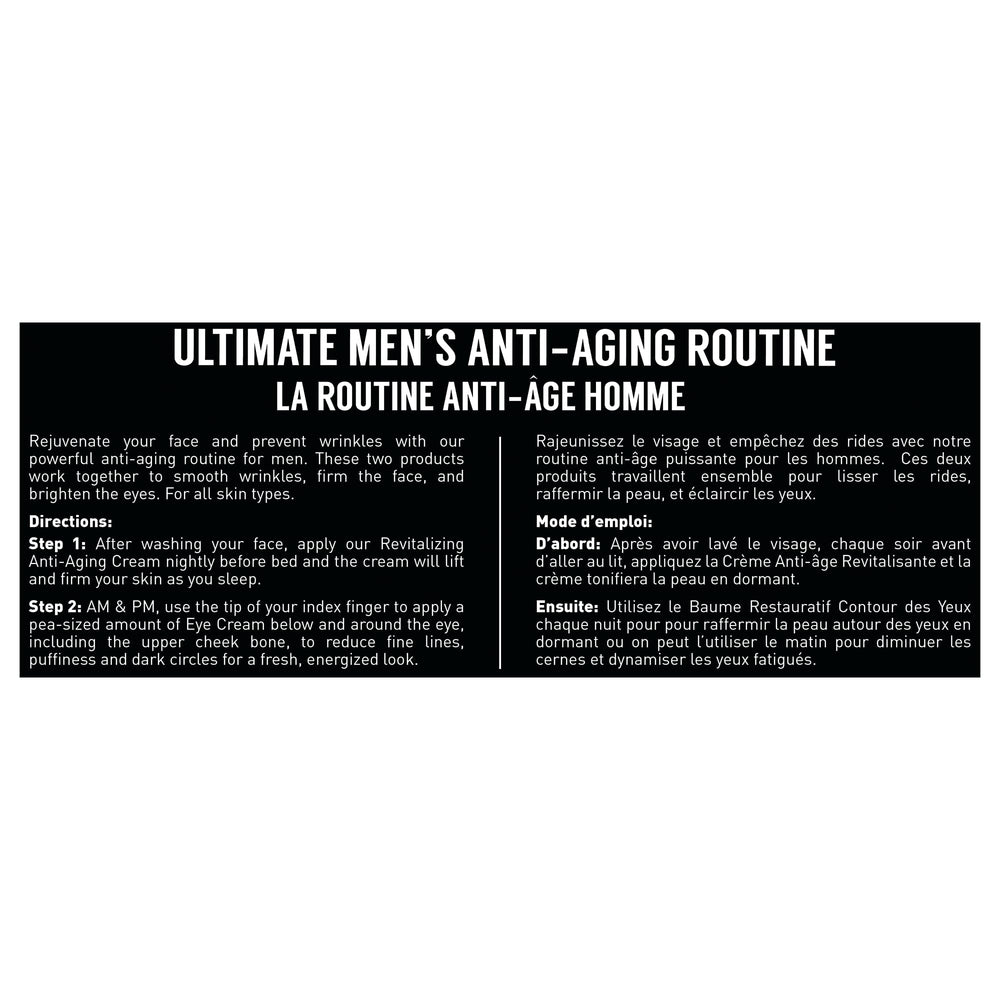 Brickell Men's Ultimate set on a dresser ready for nightly routine