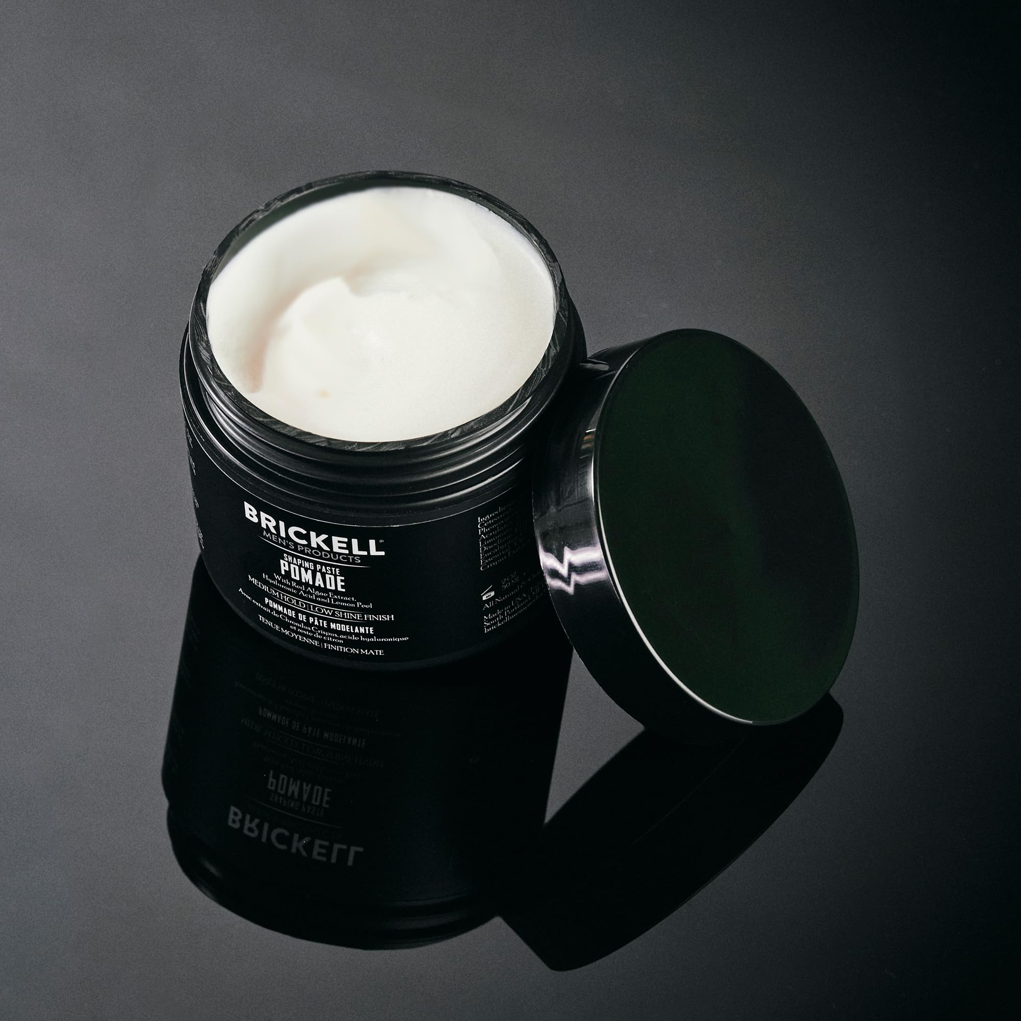 Brickell Shaping Paste Pomade brand story image highlights global presence.