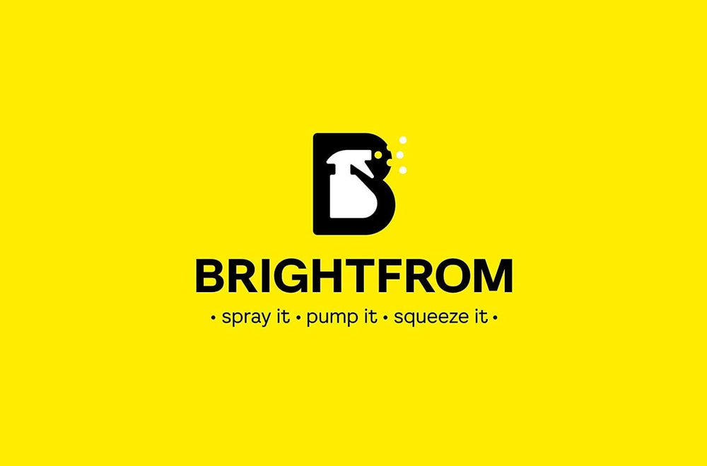 BRIGHTFROM Empty Shampoo Pump Bottles wide-base stability reduces tipping during use.