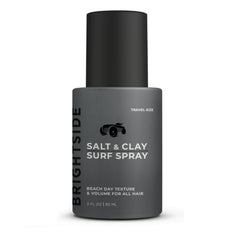 BRIGHTSIDE Salt & Clay Surf Spray bottle provides lightweight texture and casual volume