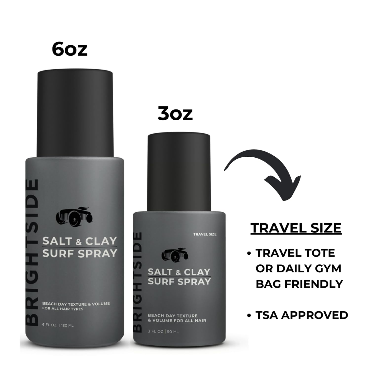 BRIGHTSIDE result: soft, hydrated hair after using the spray.