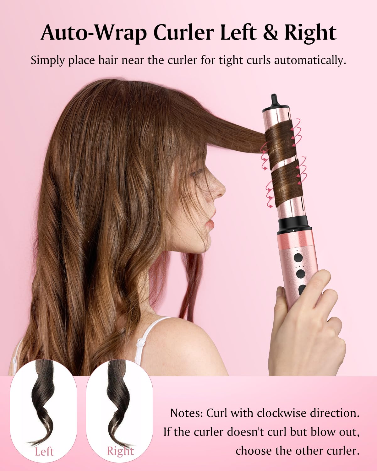 Brightup 120000rpm motor delivers quick drying for time-saving styling.