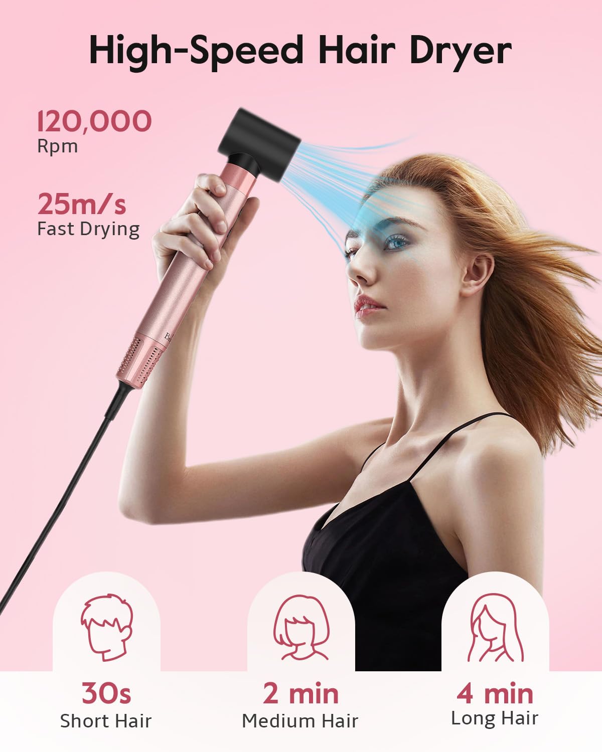 Brightup Air Wrap Hair Styler Cool-Air Tech highlights reduced heat exposure while finishing curls.