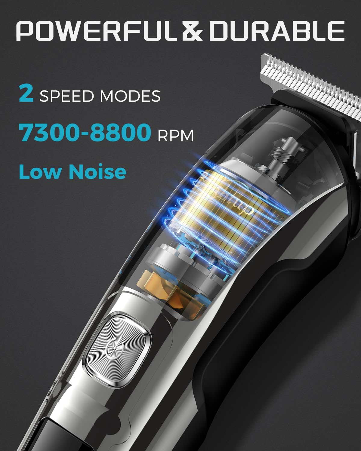 Brightup beard trimmer six combs extend length control for versatile grooming