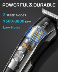Brightup beard trimmer six combs extend length control for versatile grooming
