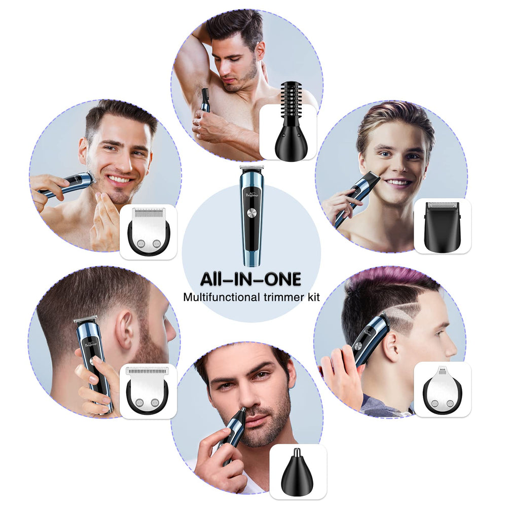 Brightup beard trimmer cordless operation enables versatile grooming anywhere.
