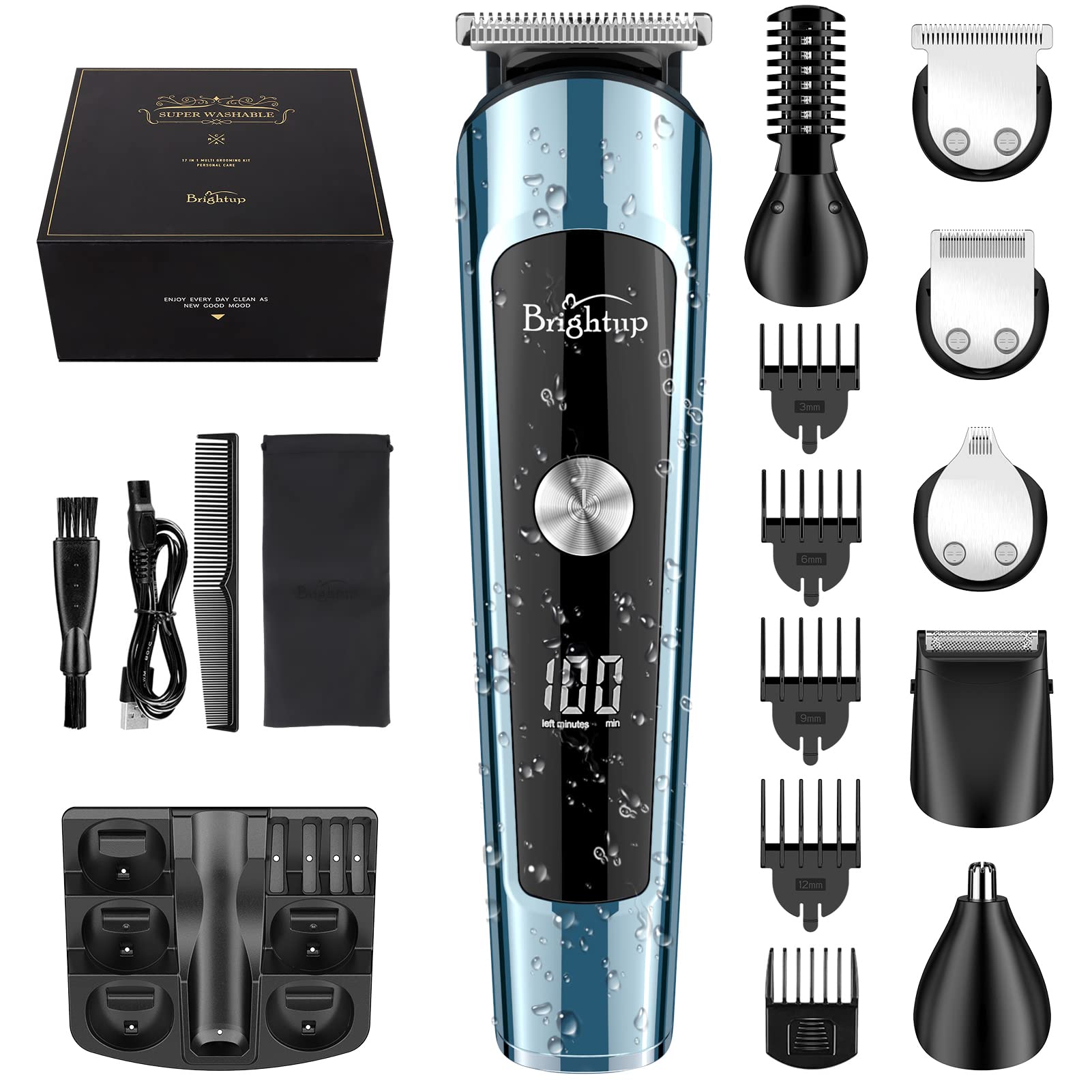 Brightup beard trimmer magnetic gift box presents a ready-made gift.