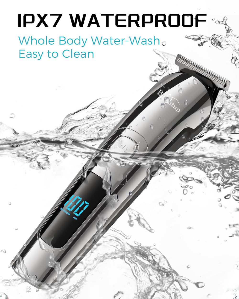 Brightup beard trimmer USB rechargeable battery for portable grooming