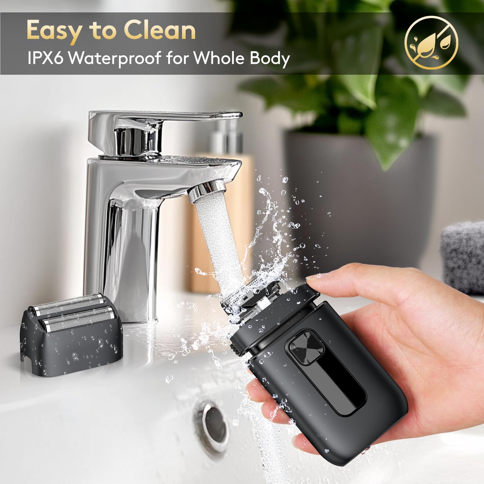Brightup carry pouch and cleaning brush for easy travel maintenance.