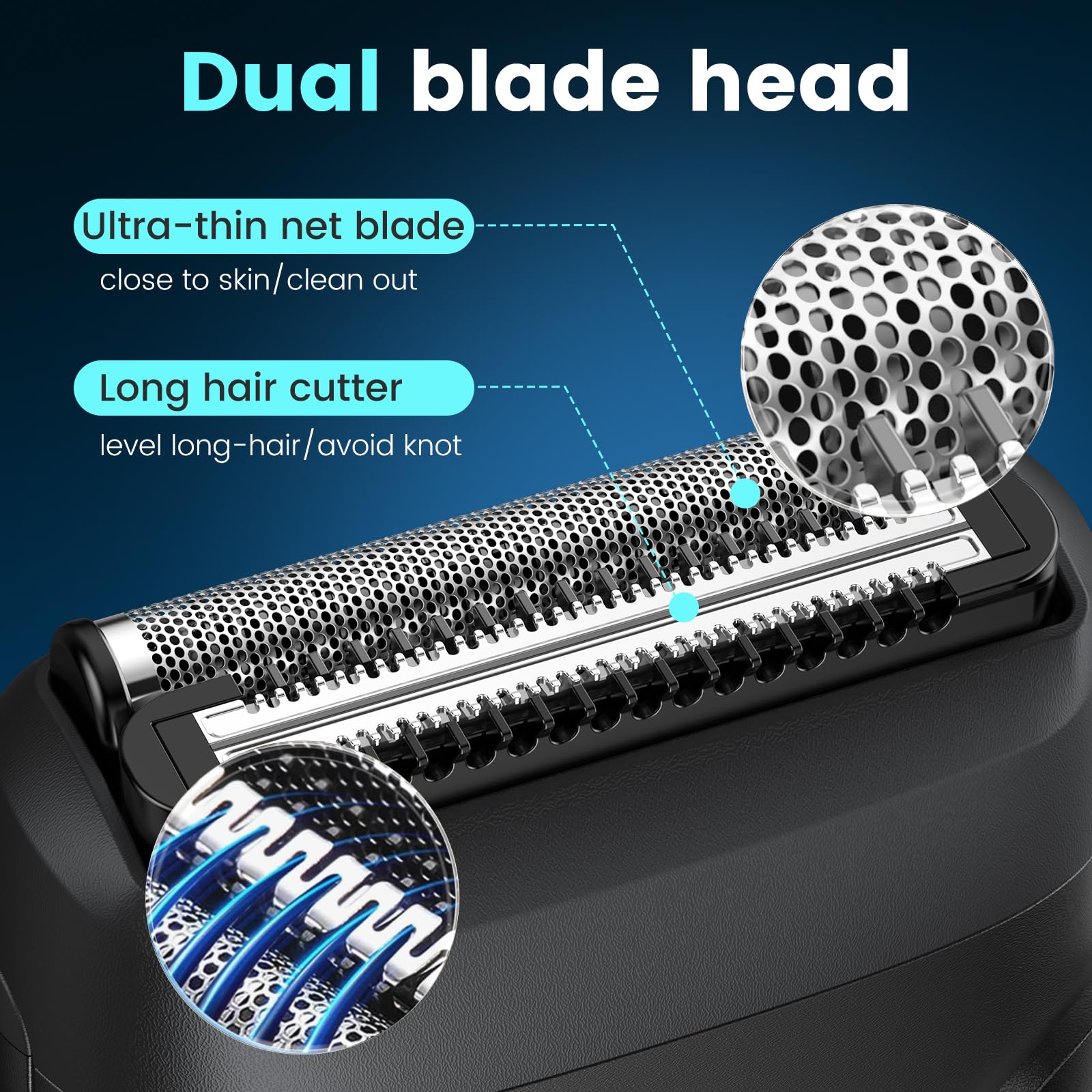 Brightup mini travel shaver side view highlighting pocket-friendly size