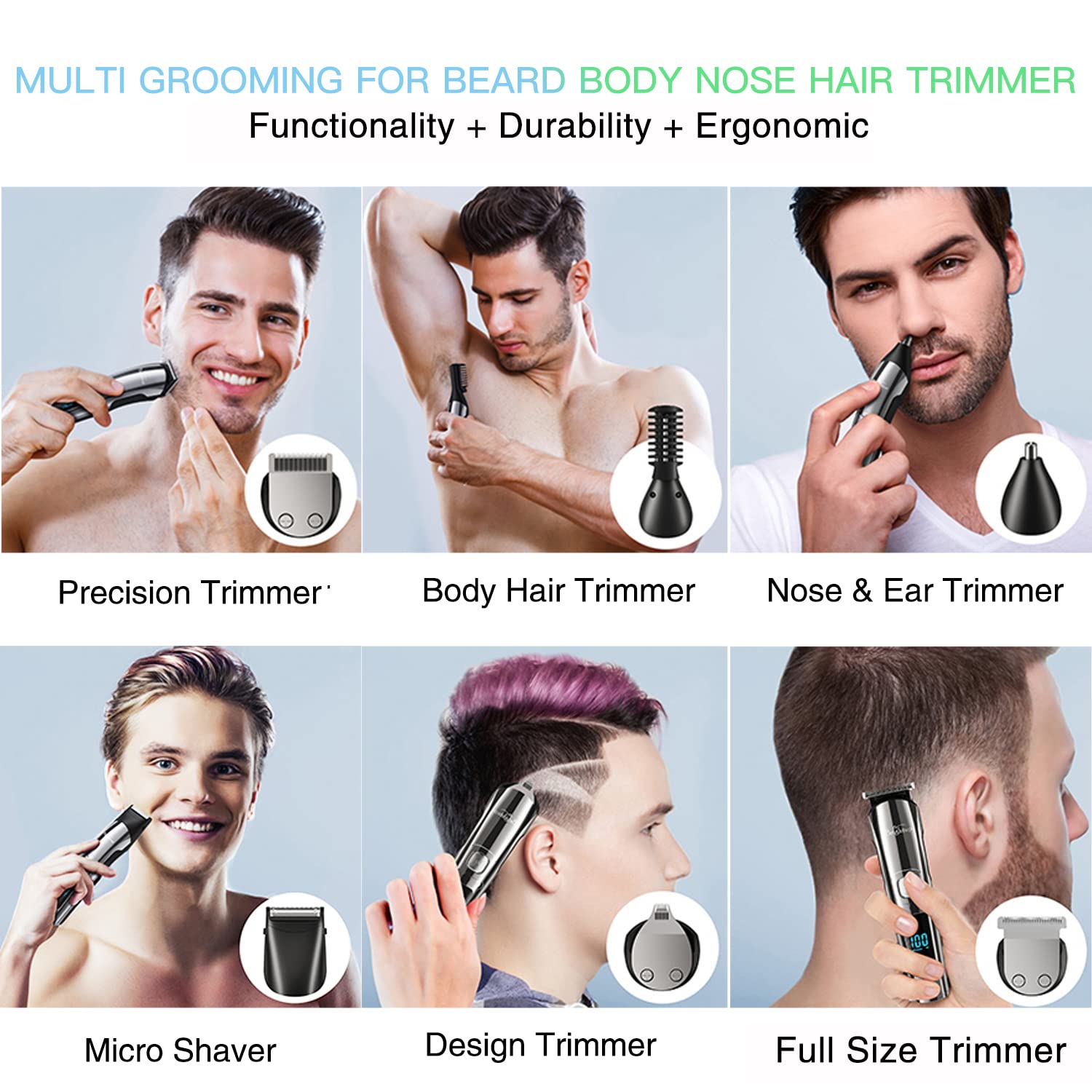 Brightup travel case keeps attachments organized for easy trips and on-the-go grooming