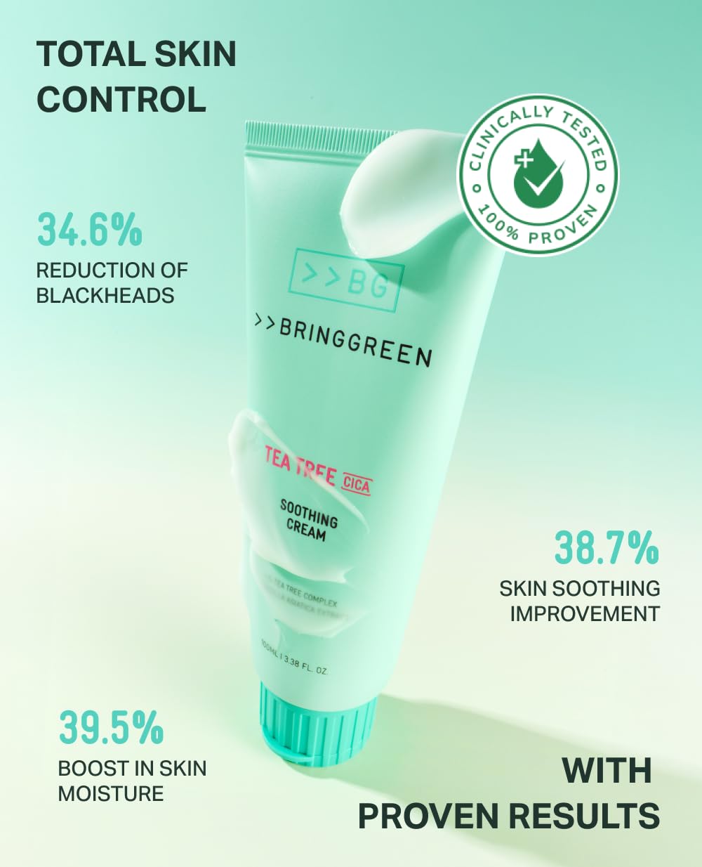 BRING GREEN daily skincare routine image suggests simple, effective use.