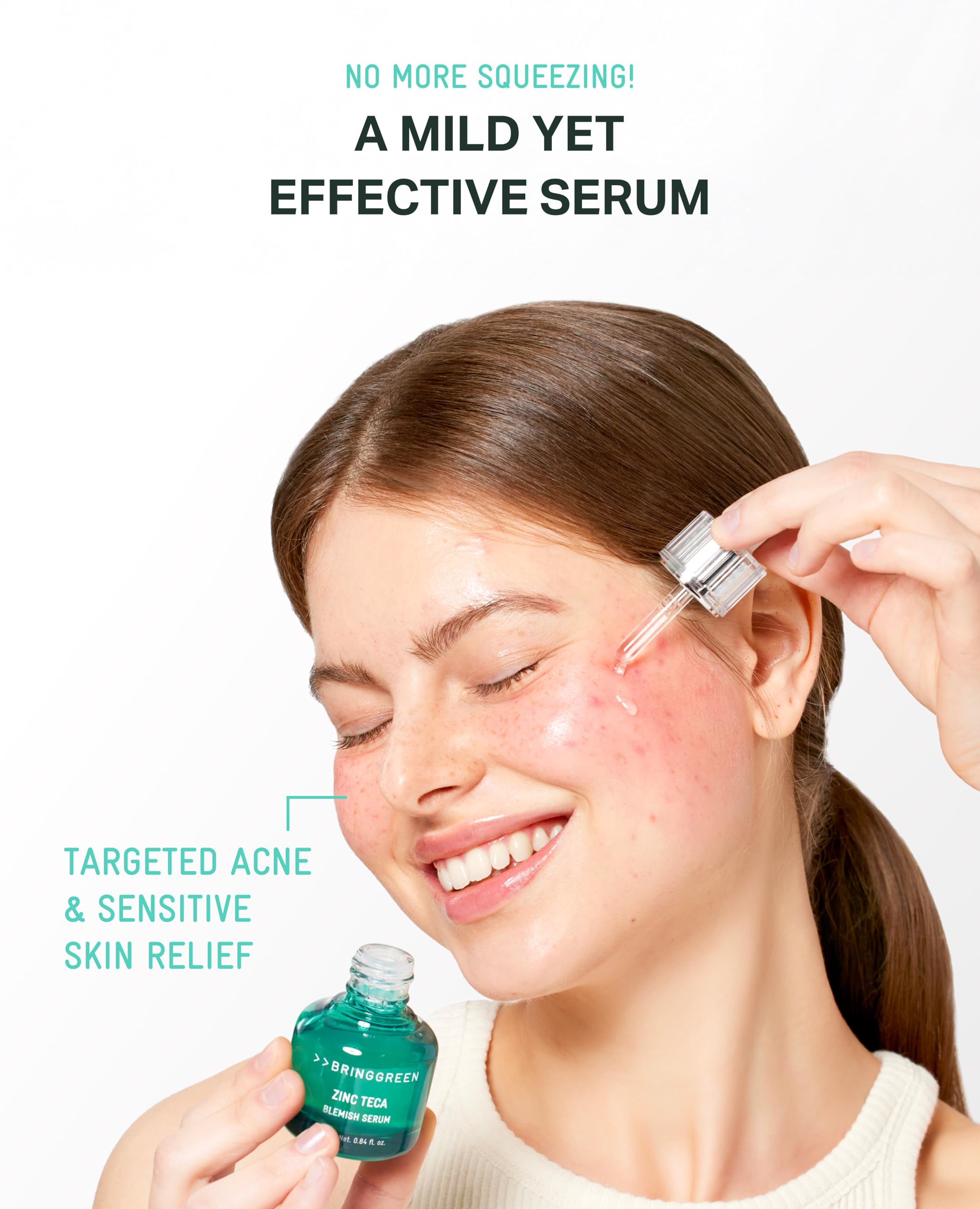 BRING GREEN Zinc Teca Serum texture closeup highlights lightweight hydration