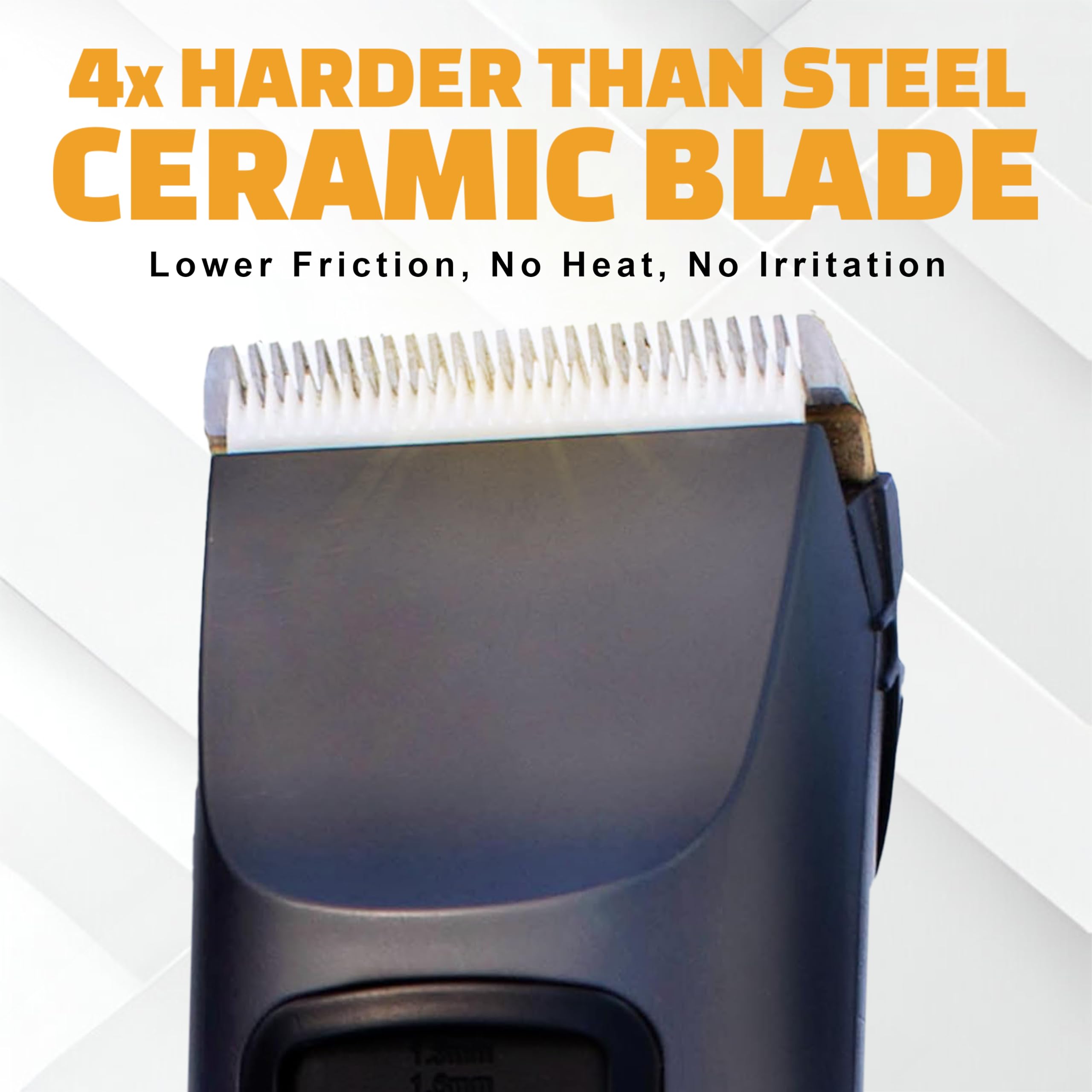 Brio Beardscape V2 blade close-up showing ceramic technology