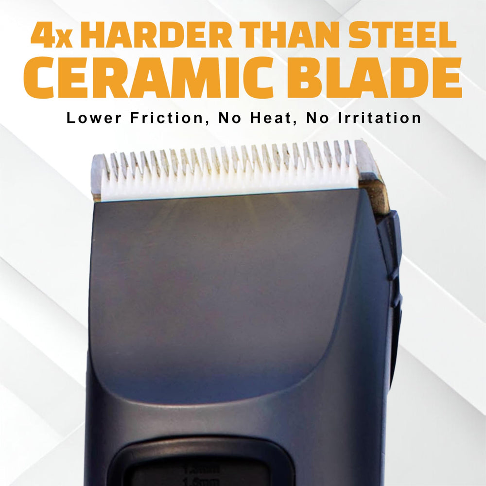 Brio Beardscape V2 blade close-up showing ceramic technology