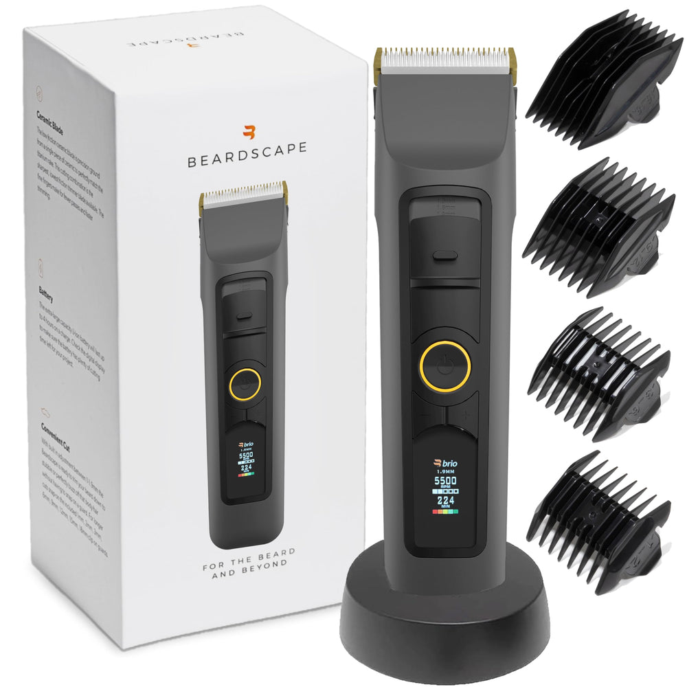 Brio Beardscape V2 trimmer front view for precise beard shaping