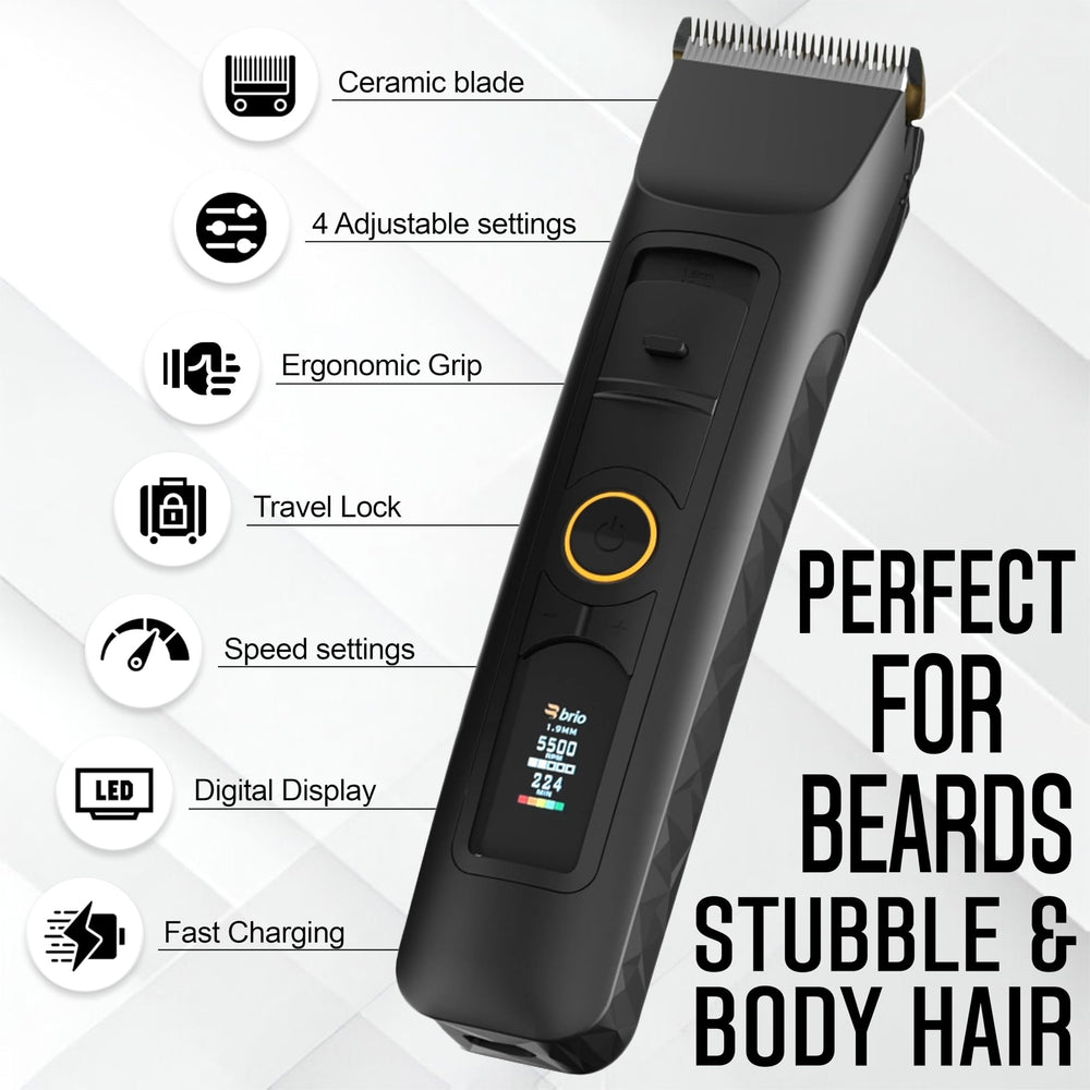 Brio Beardscape V2 offers 1-18 mm length settings for precise styling
