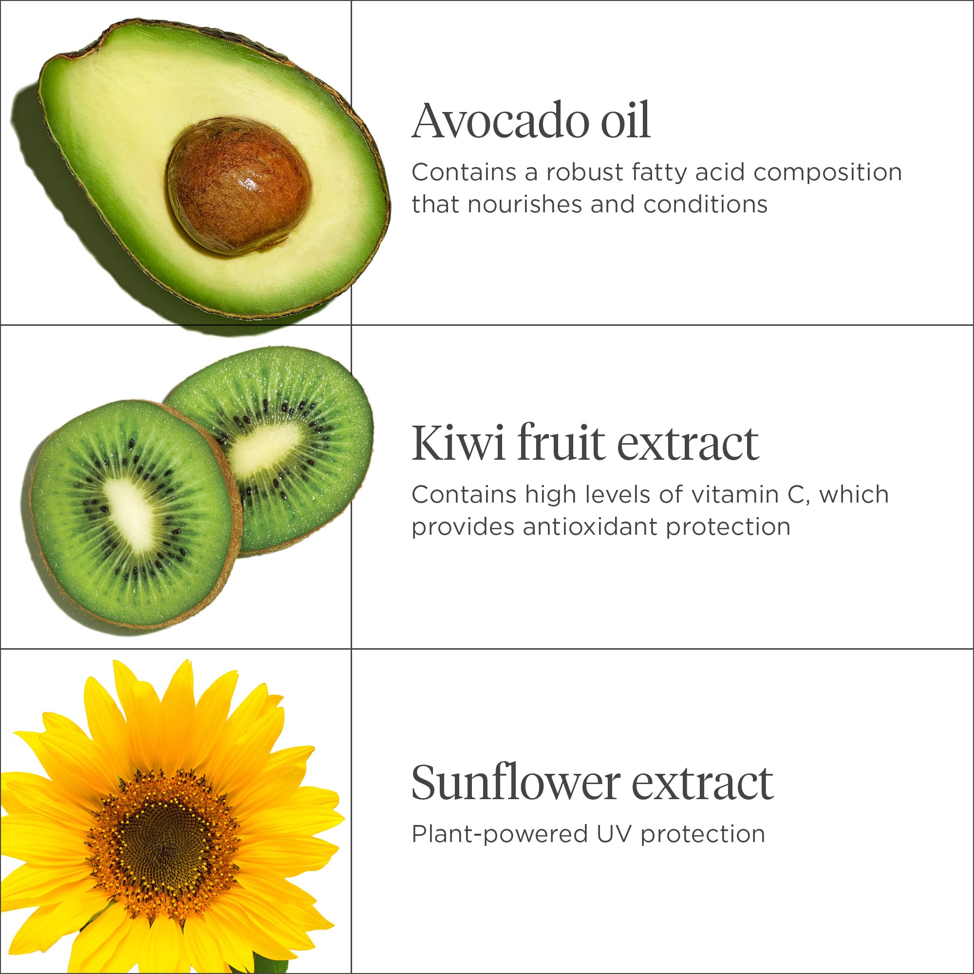 Briogeo Avocado Kiwi leave-in spray on sun-exposed hair shows UV protection.