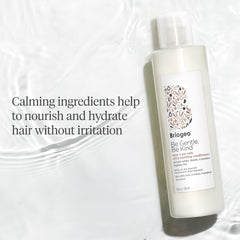 Briogeo Be Gentle Be Kind lightweight formula closeup indicating non-greasy hydration