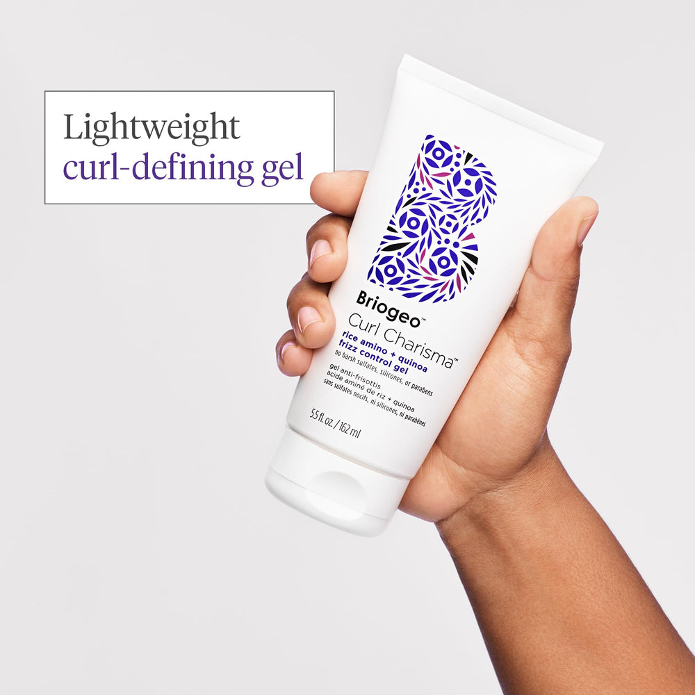 Briogeo Curl Charisma apply damp hair shows easy even distribution for waves