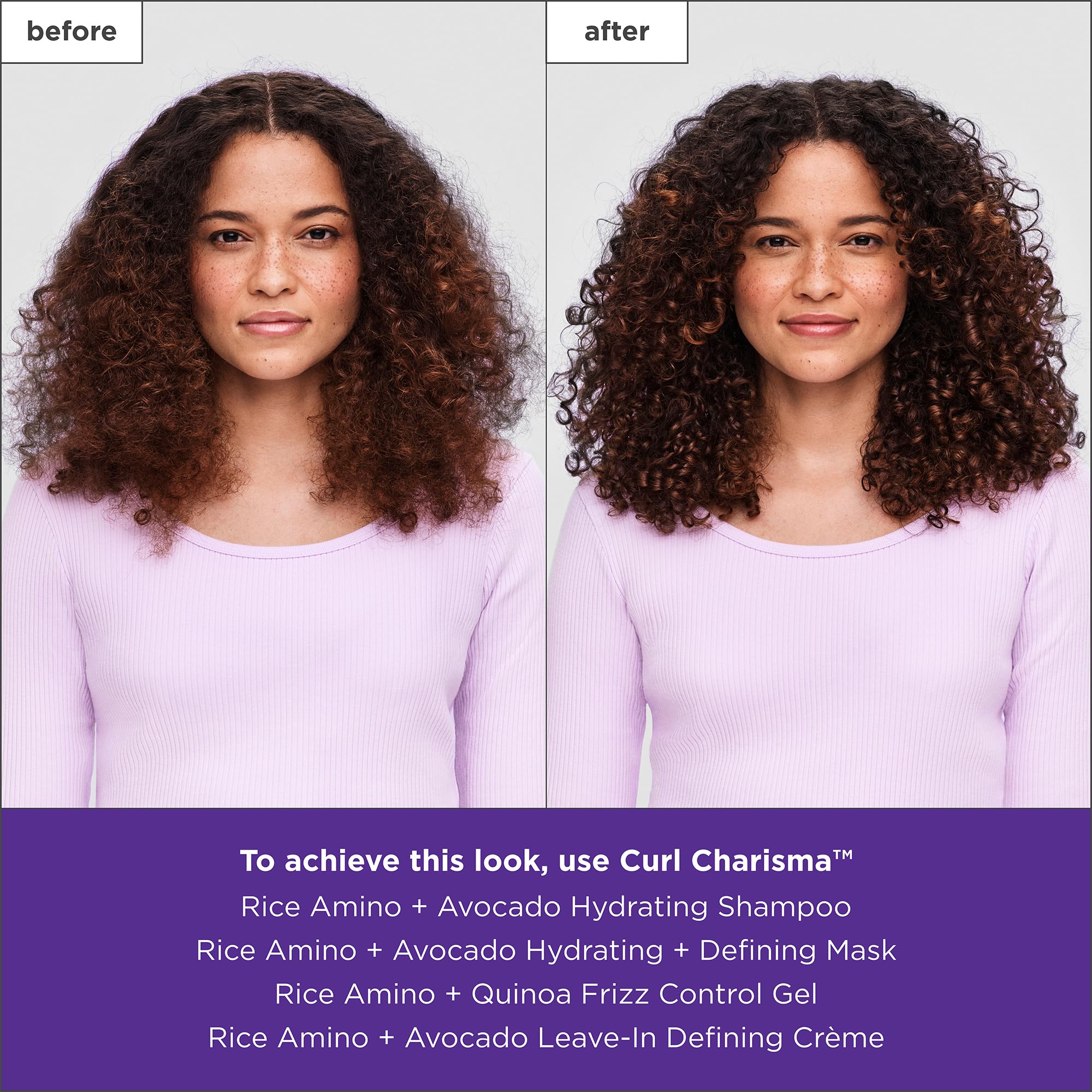 Briogeo Curl Charisma close-up defines smooth curl pattern