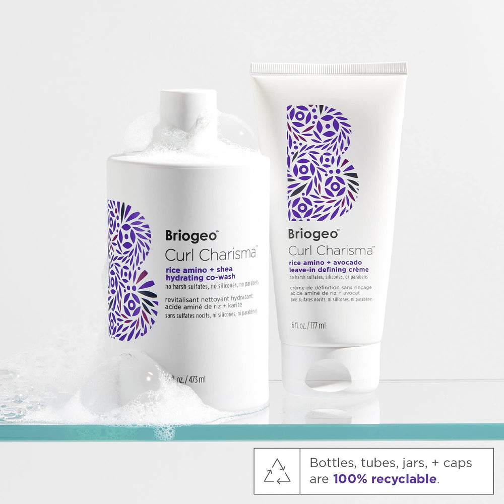 Briogeo Curl Charisma quinoa-extract nourishes and refines curl texture.