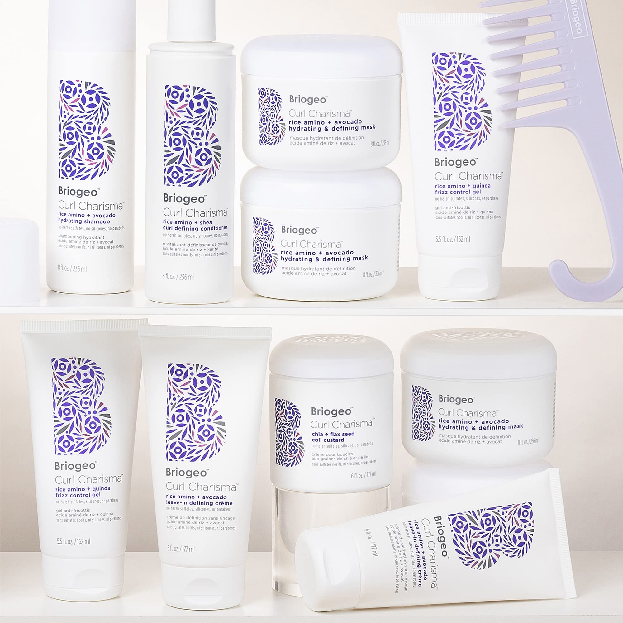 Briogeo Curl Charisma tomato-ferment boosts moisture retention for curl formation.