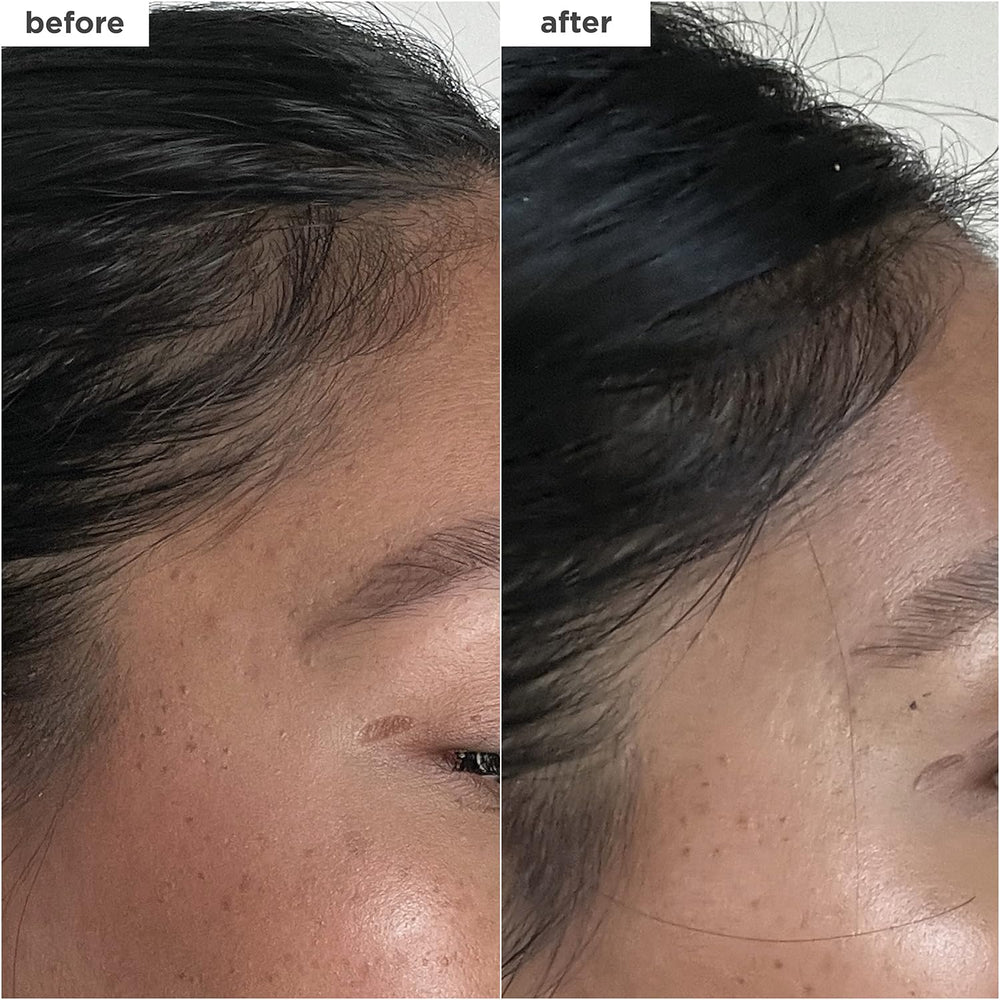 Briogeo Destined Density serum scalp-application scene illustrating lightweight coverage.