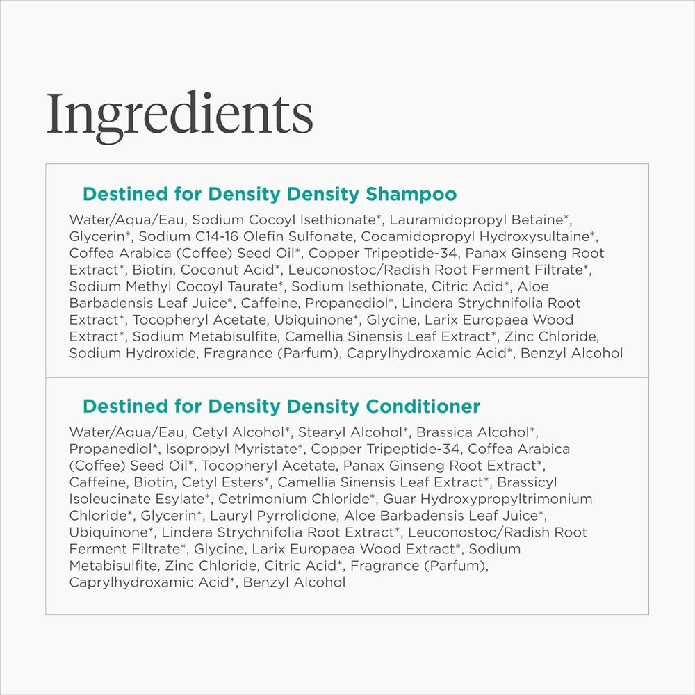 Briogeo Destined for Density box packaging emphasizes complete density care set.