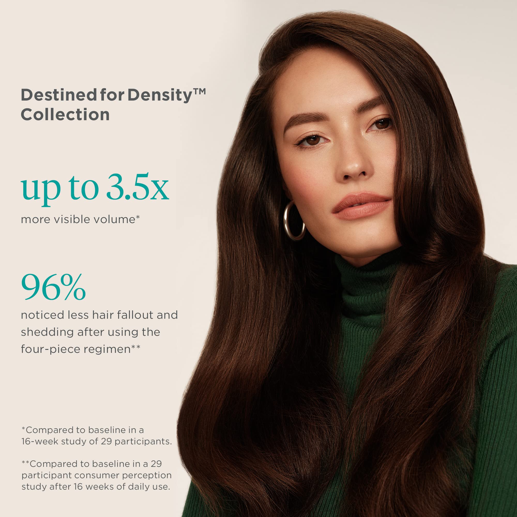 Briogeo Destined For Density creamy texture on palm hints lightweight hydration.