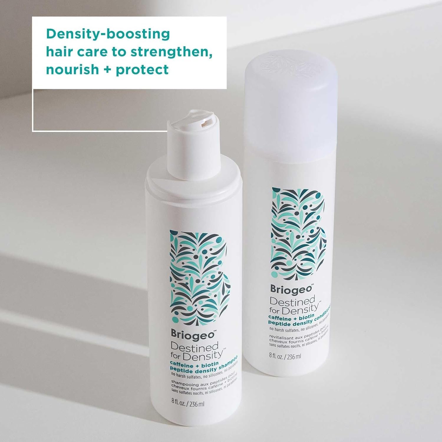 Briogeo Destined for Density scalp-focused scene suggests easy lather and scalp-friendly cleansing.