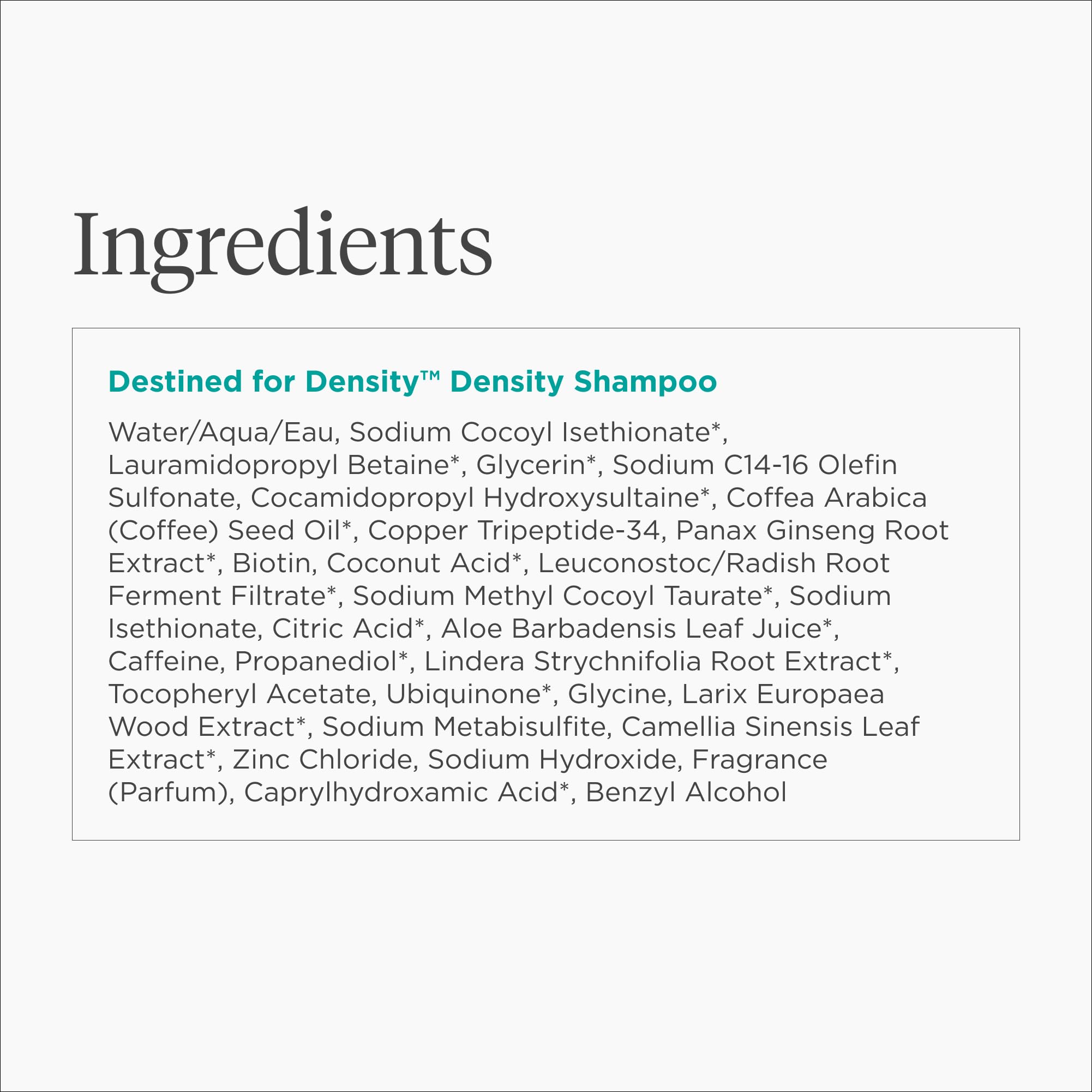 Briogeo Destined For Density vegan certification logo communicates cruelty-free ethics.