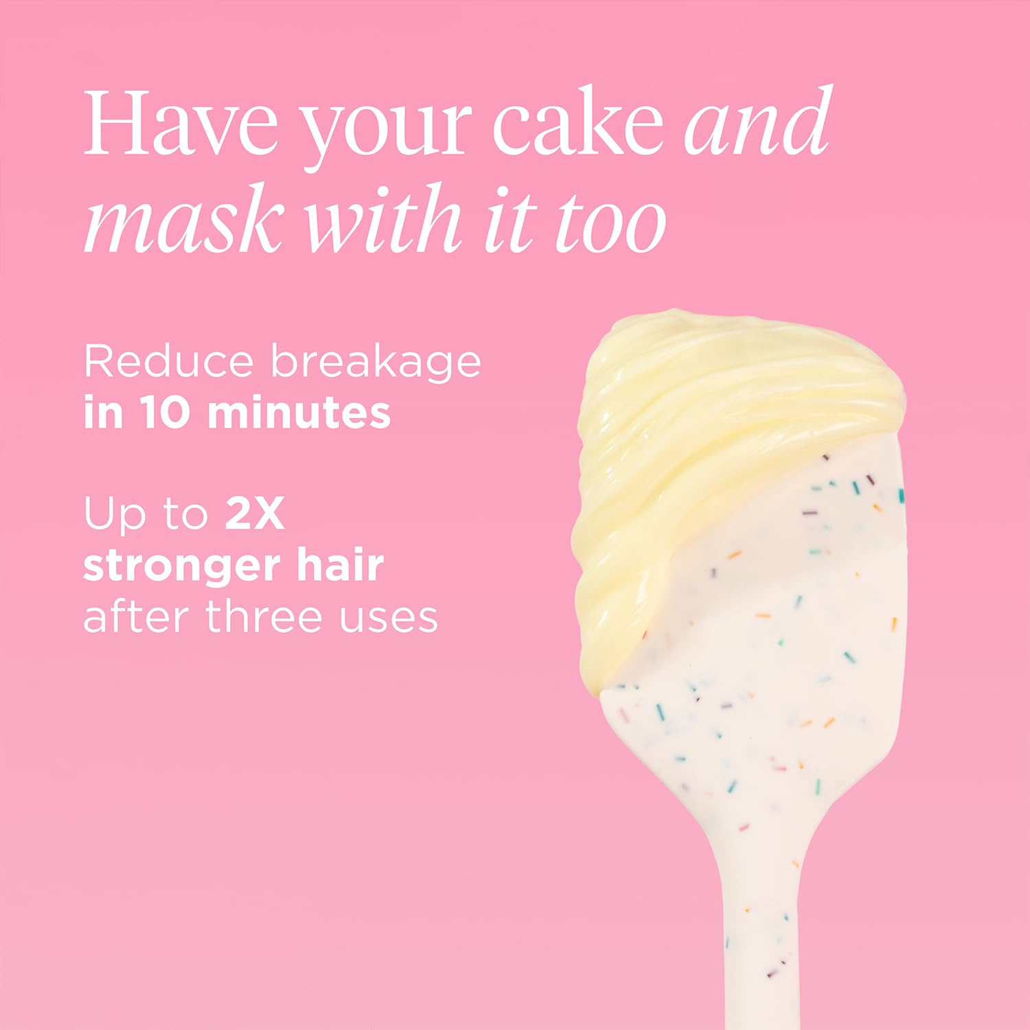 Briogeo Don't Despair, Repair Birthday Cake with biotin and B5 supports elasticity