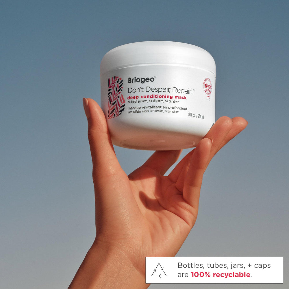 Briogeo Don't Despair, Repair! application shot demonstrates easy weekly use.