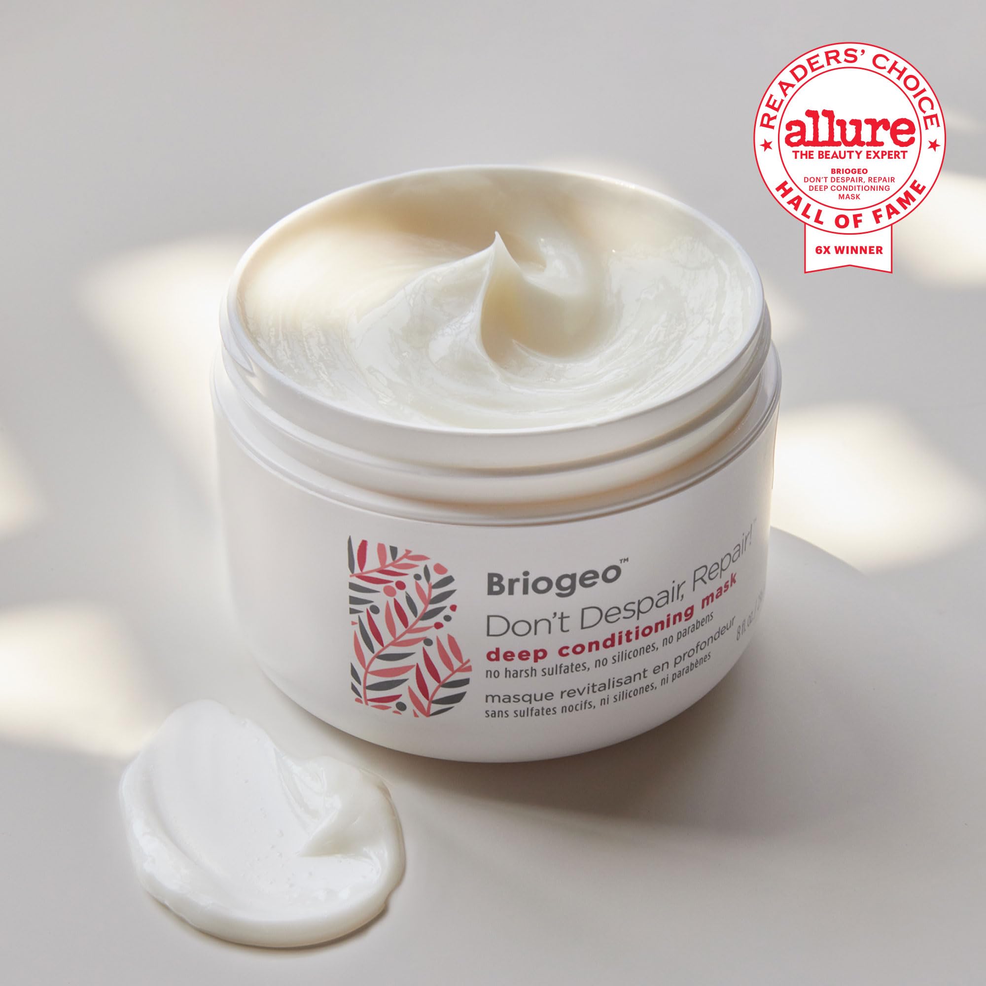 Briogeo Don't Despair, Repair! ingredients reveal algae and rosehip—antioxidant boost.